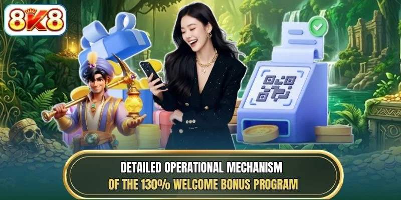 Detailed operational mechanism of the 130% welcome bonus program