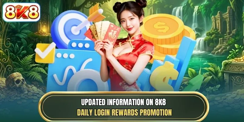 Updated information on 8K8 daily log in rewards promotion