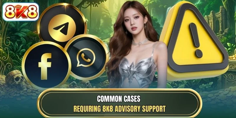 Common cases requiring 8K8 advisory support