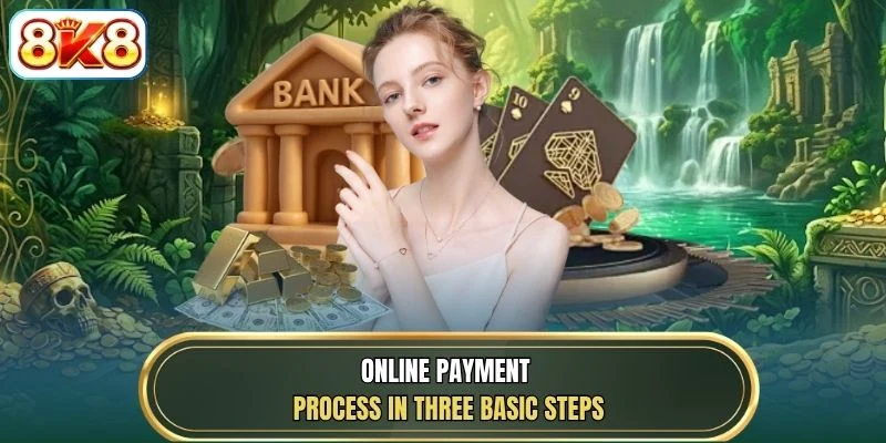 Online payment process in three basic steps