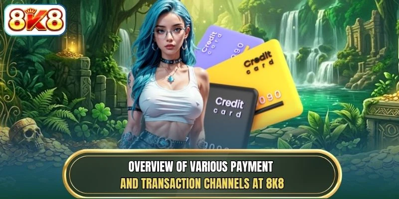 Overview of various payment and transaction channels at 8K8