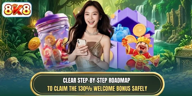 Clear step-by-step roadmap to claim the 130% welcome bonus safely