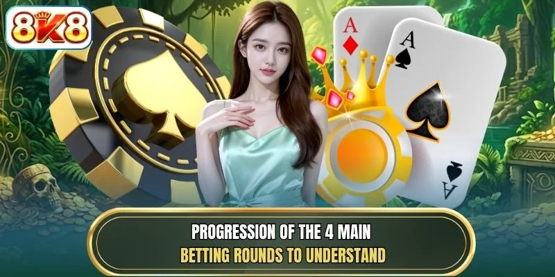 Progression of the 4 main betting rounds to understand