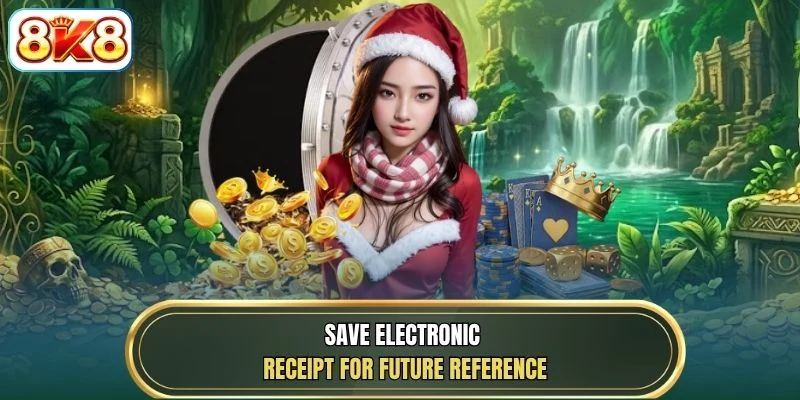 Save electronic receipt for future reference