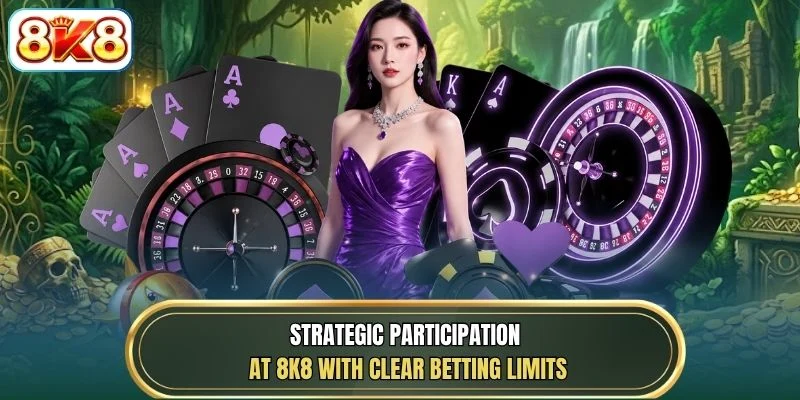 Strategic participation at 8K8 with clear betting limits